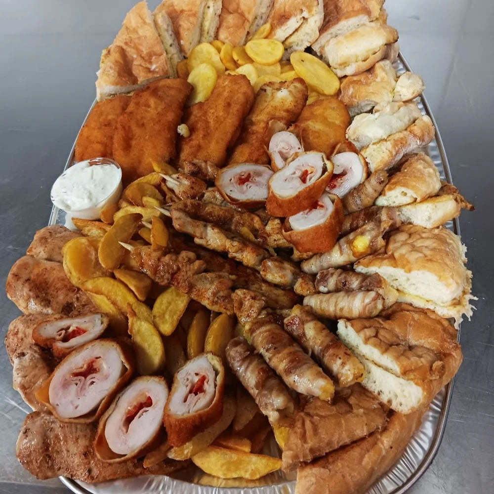 slika pilece plate za 4 osobe koja se nalazi u ponudi u jelovniku