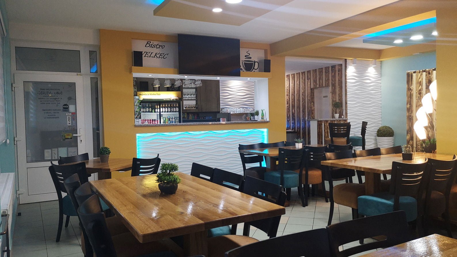slika interijera restorana bistro velkec 1