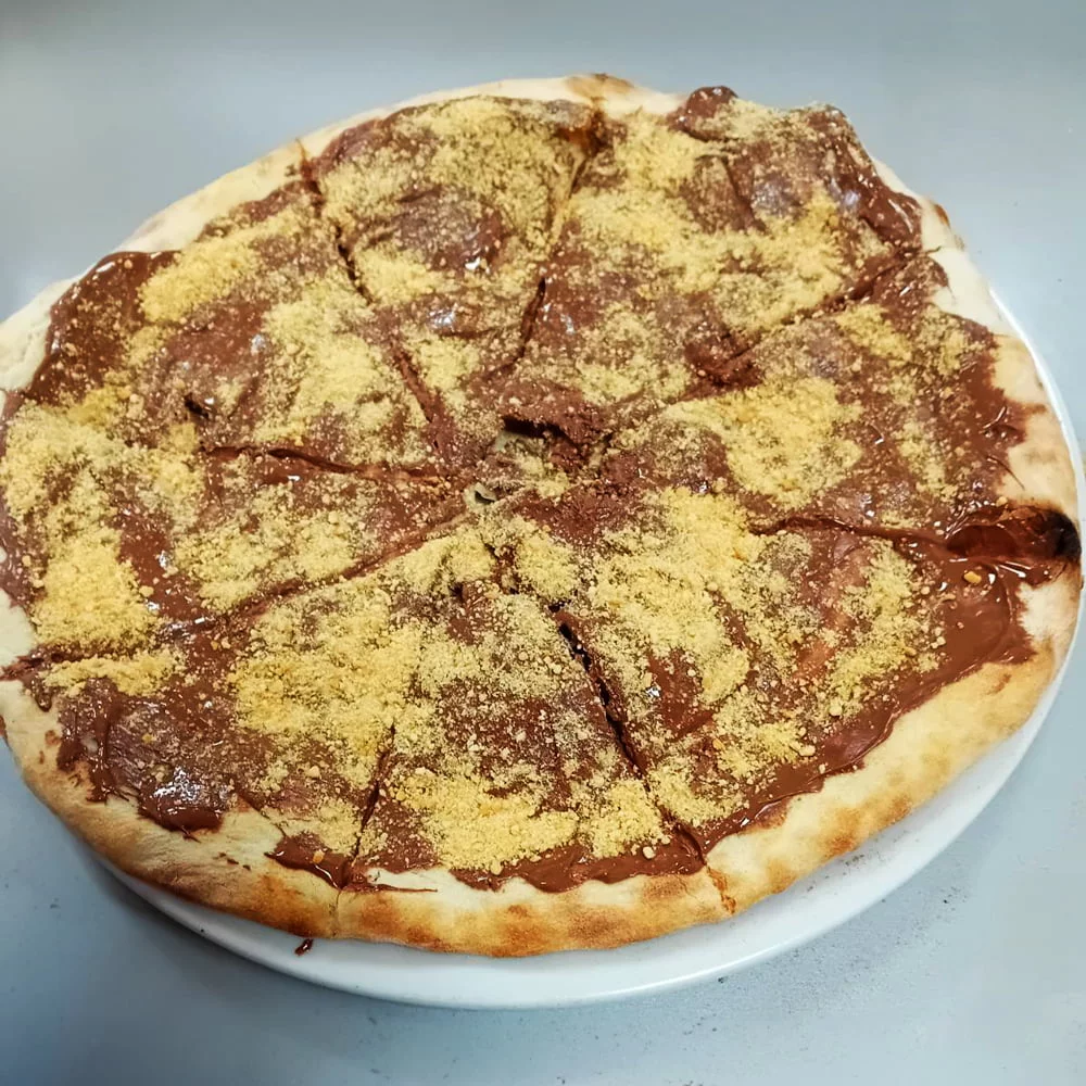 slika pizze nutella koja se nalazi u ponudi u jelovniku