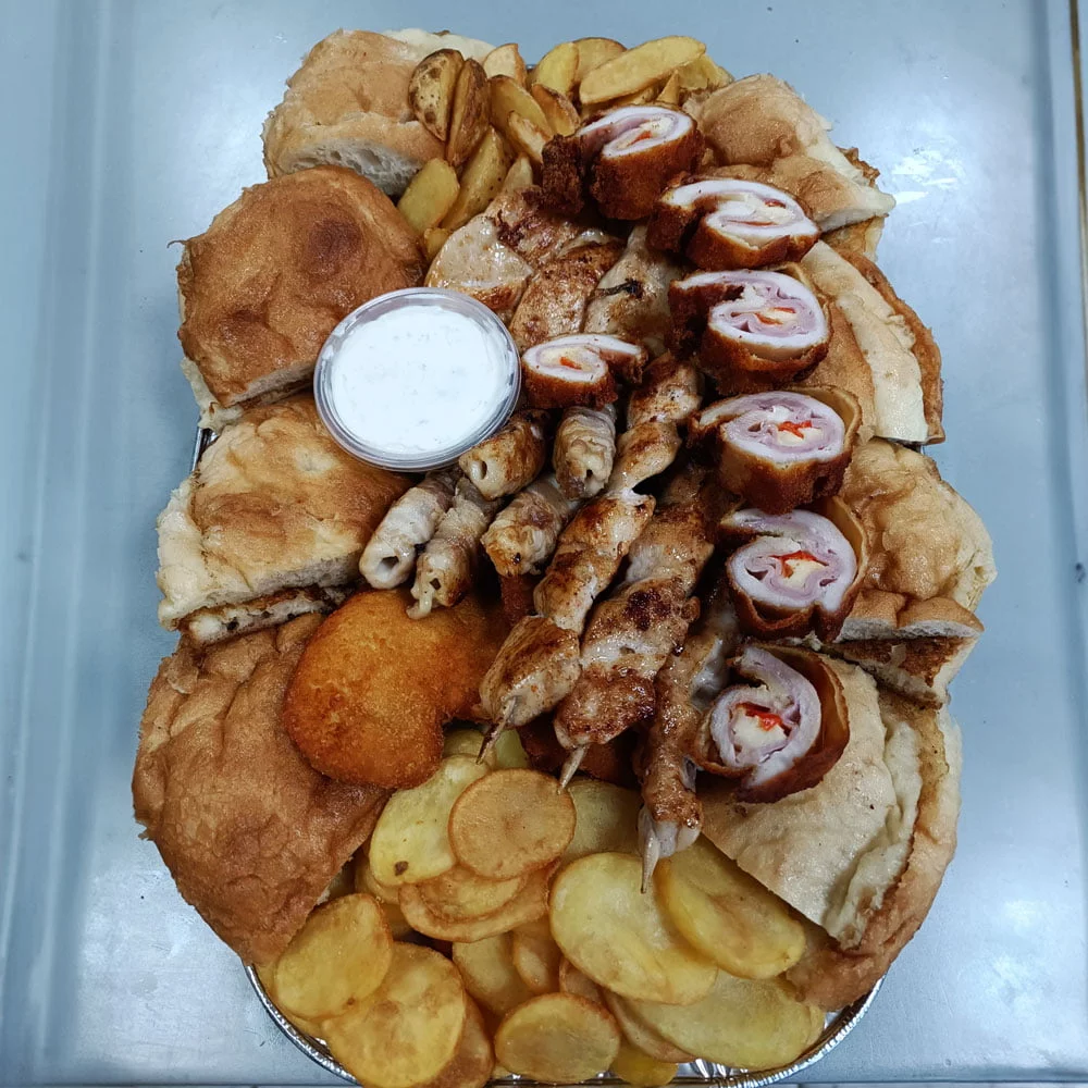 slika pilece plate za 2 osobe koja se nalazi u ponudi u jelovniku